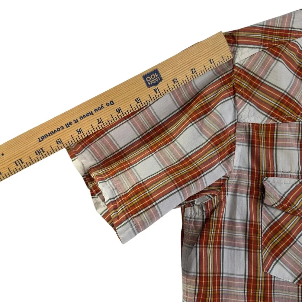 Patagonia A/C Shirt Button Front Camp Organic Cotton Plaid Mens Medium